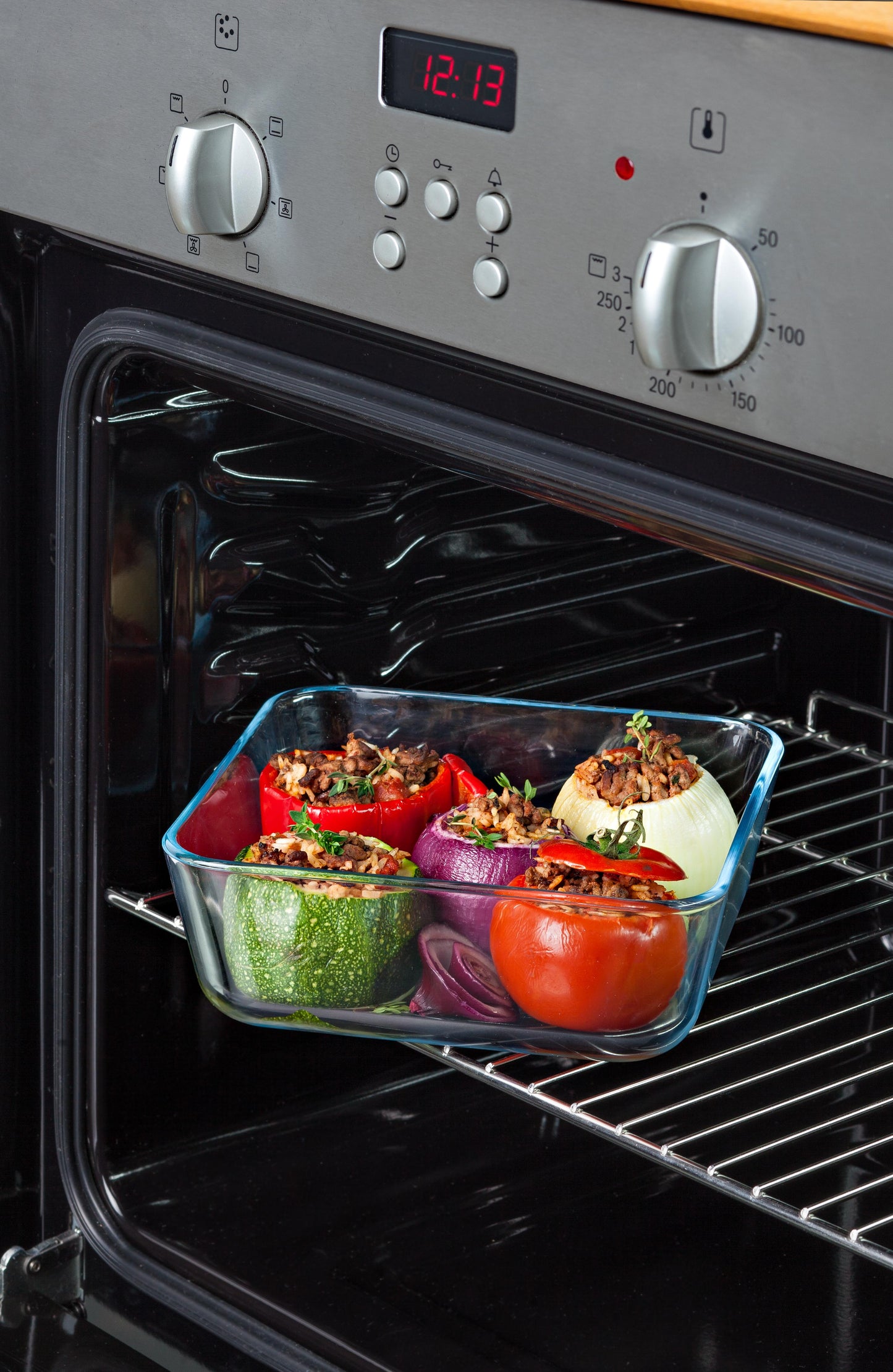 Set of 8 rectangular glass dishes with lids - Cook  Freeze