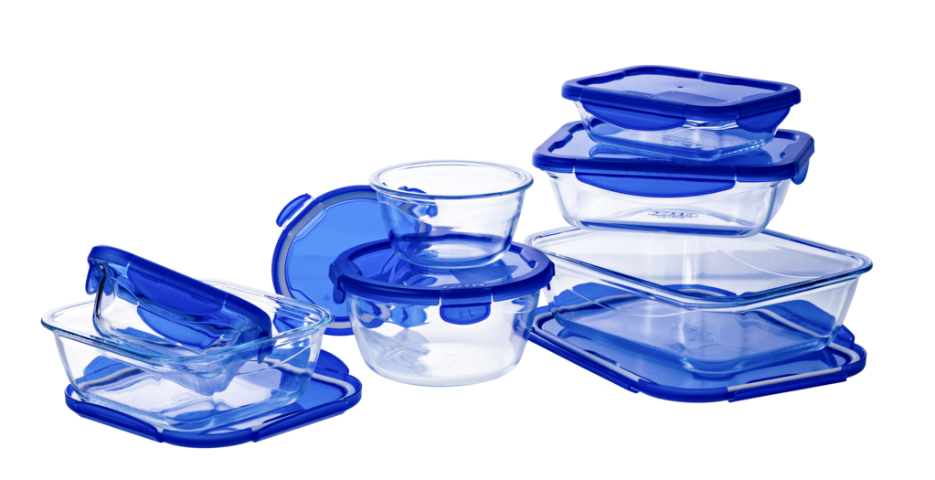 Cook  Go - Set of 7 glass dishes with leakproof lid