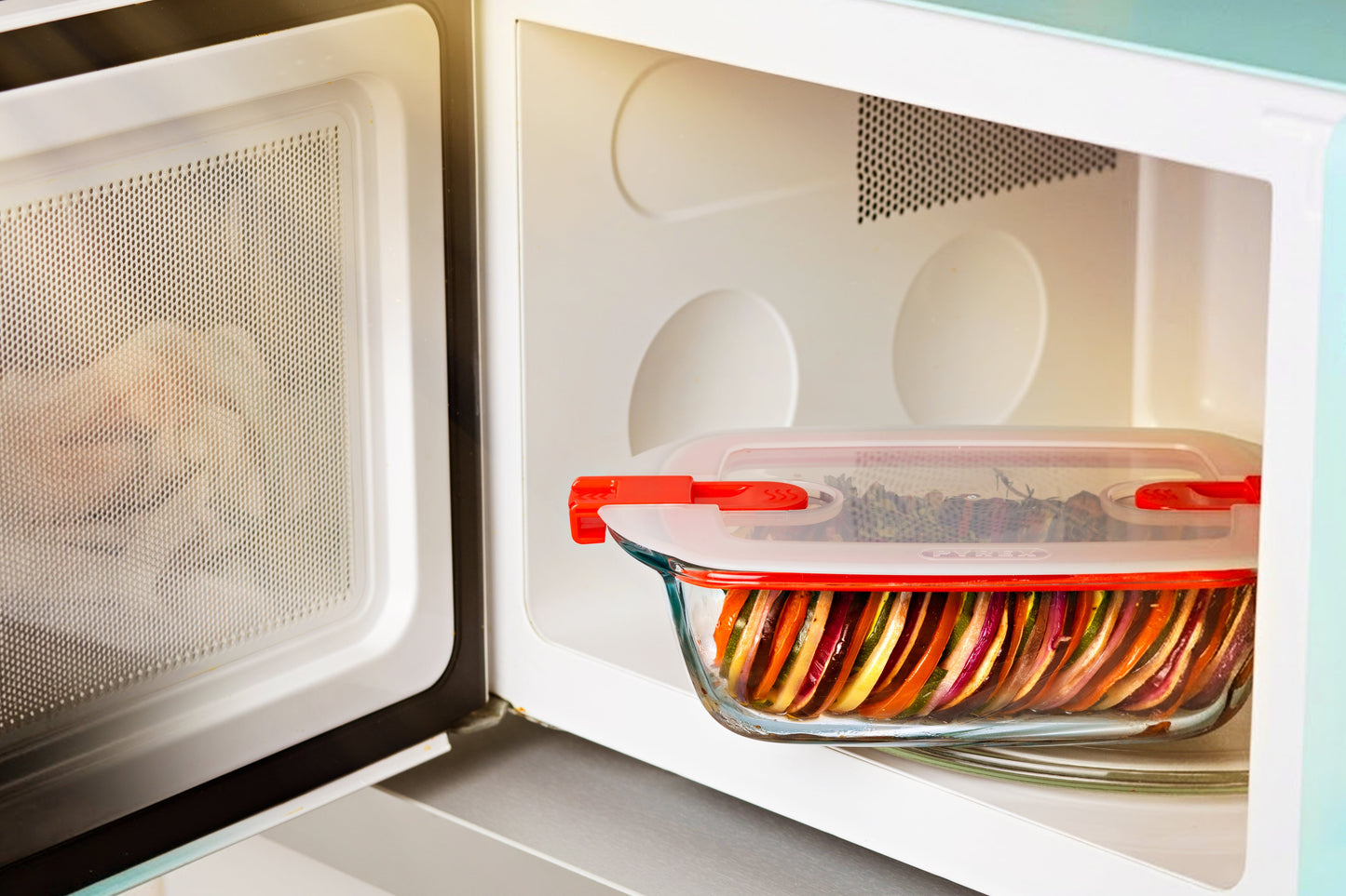 Set of 3 glass lunchboxes with steam valve lid - multi shape -Cook  Heat