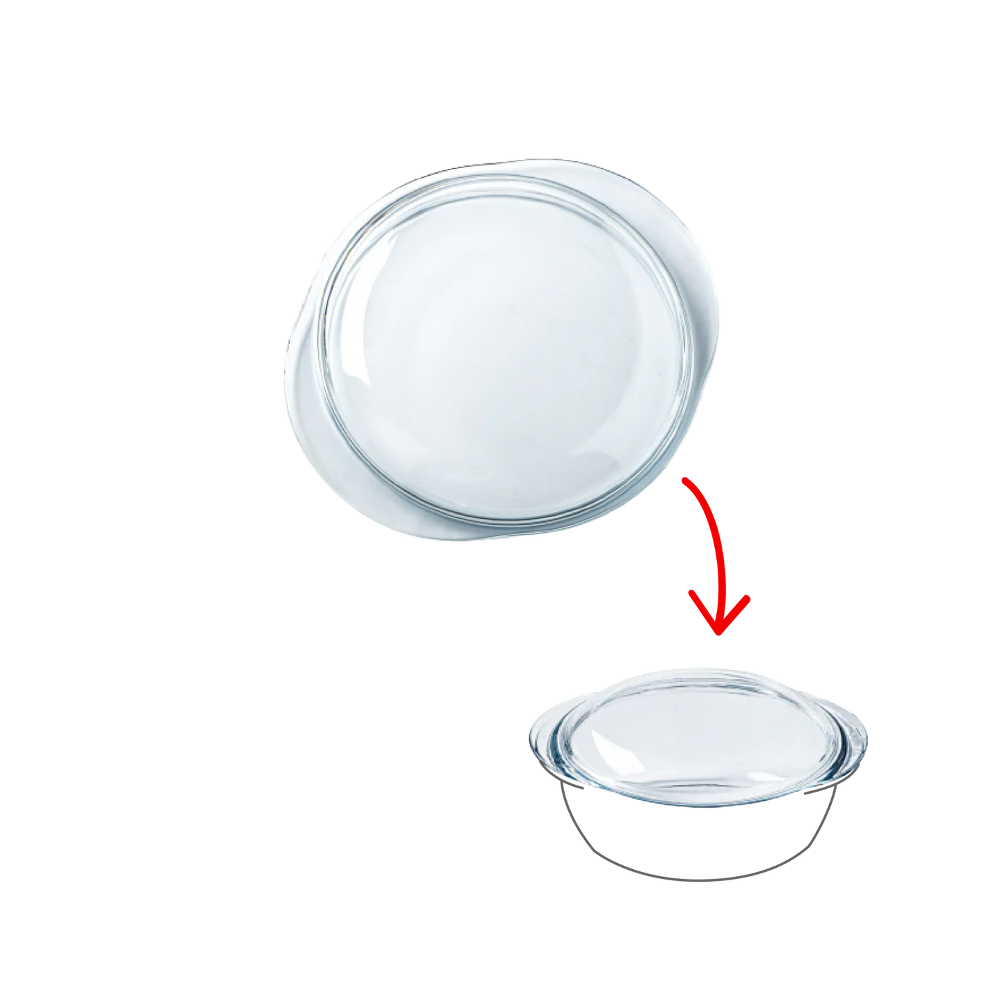 Spare lid for Cocotte Ronde glass casserole