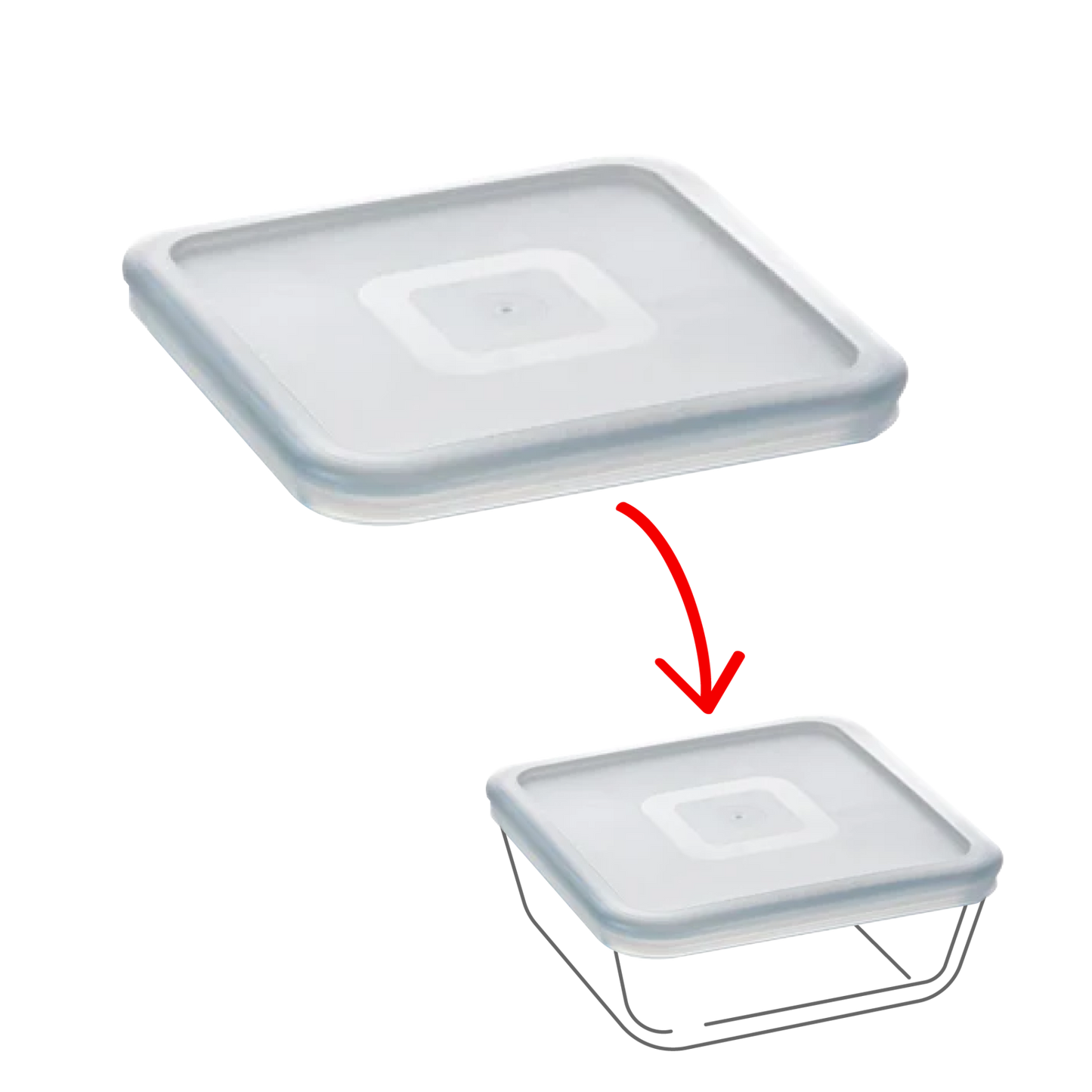 Cook  Freeze - Square replacement lid