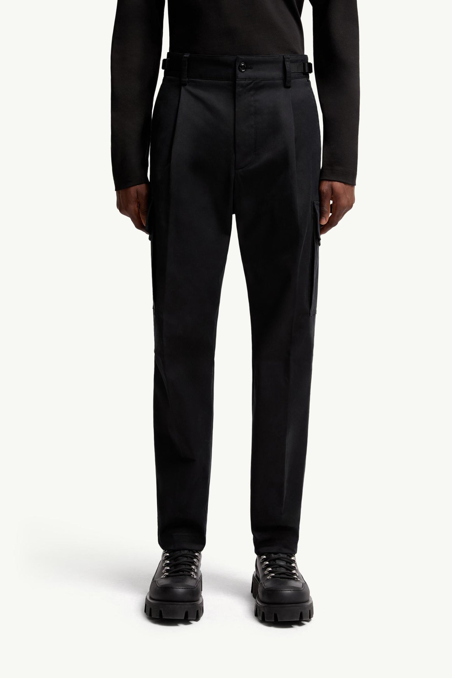 Cotton Gabardine Cargo Trousers