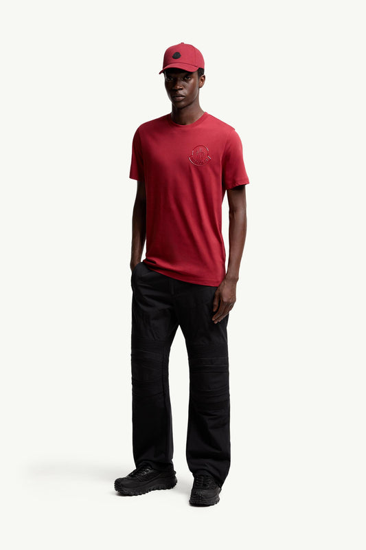 Three-Dimensional Logo Cotton T-Shirt