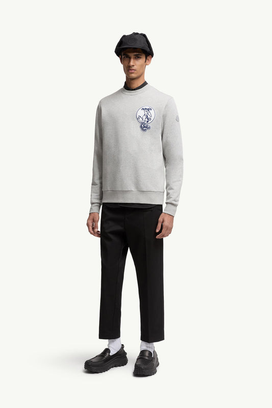 Mascot Patch Cotton Sweatshirt
