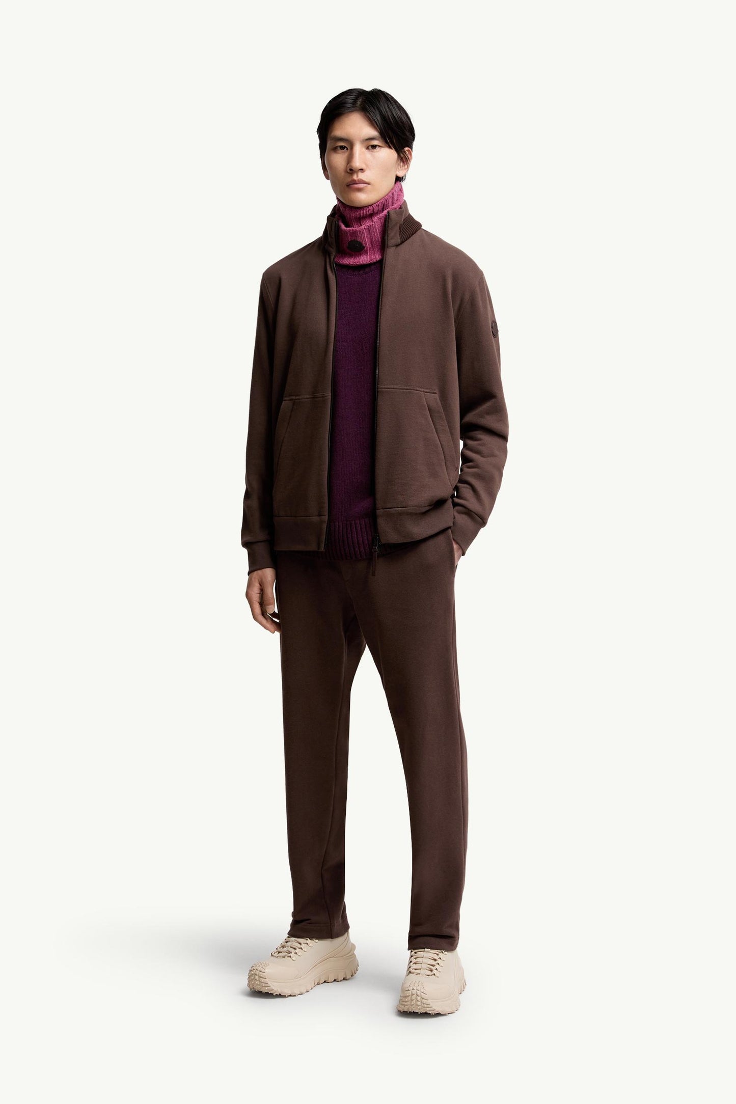 Cotton & Cashmere Zip-Up Sweatshirt