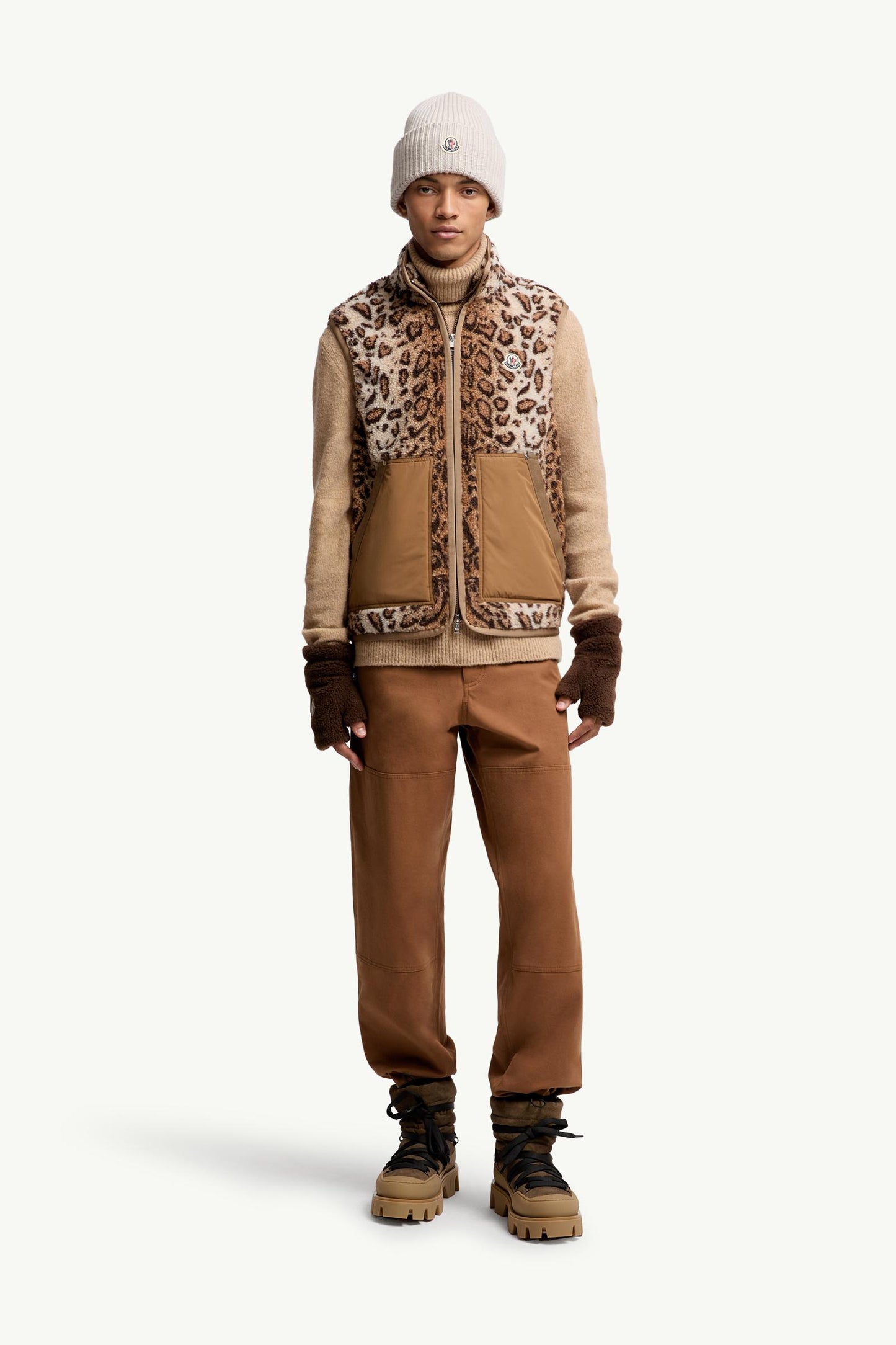 Wool Blend Teddy Zip-Up gilet