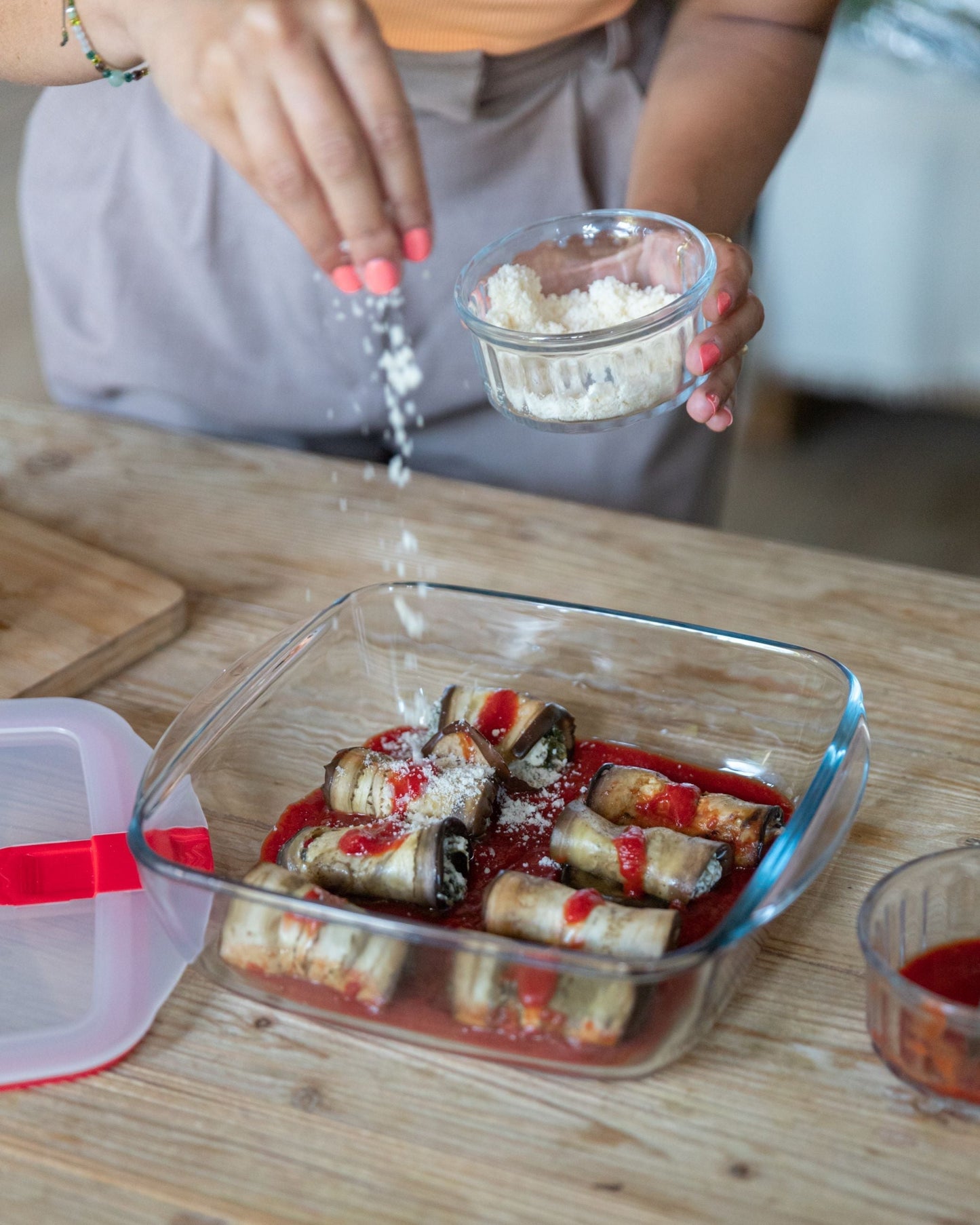 Square glass dish with steam valve lid - Cook  Heat