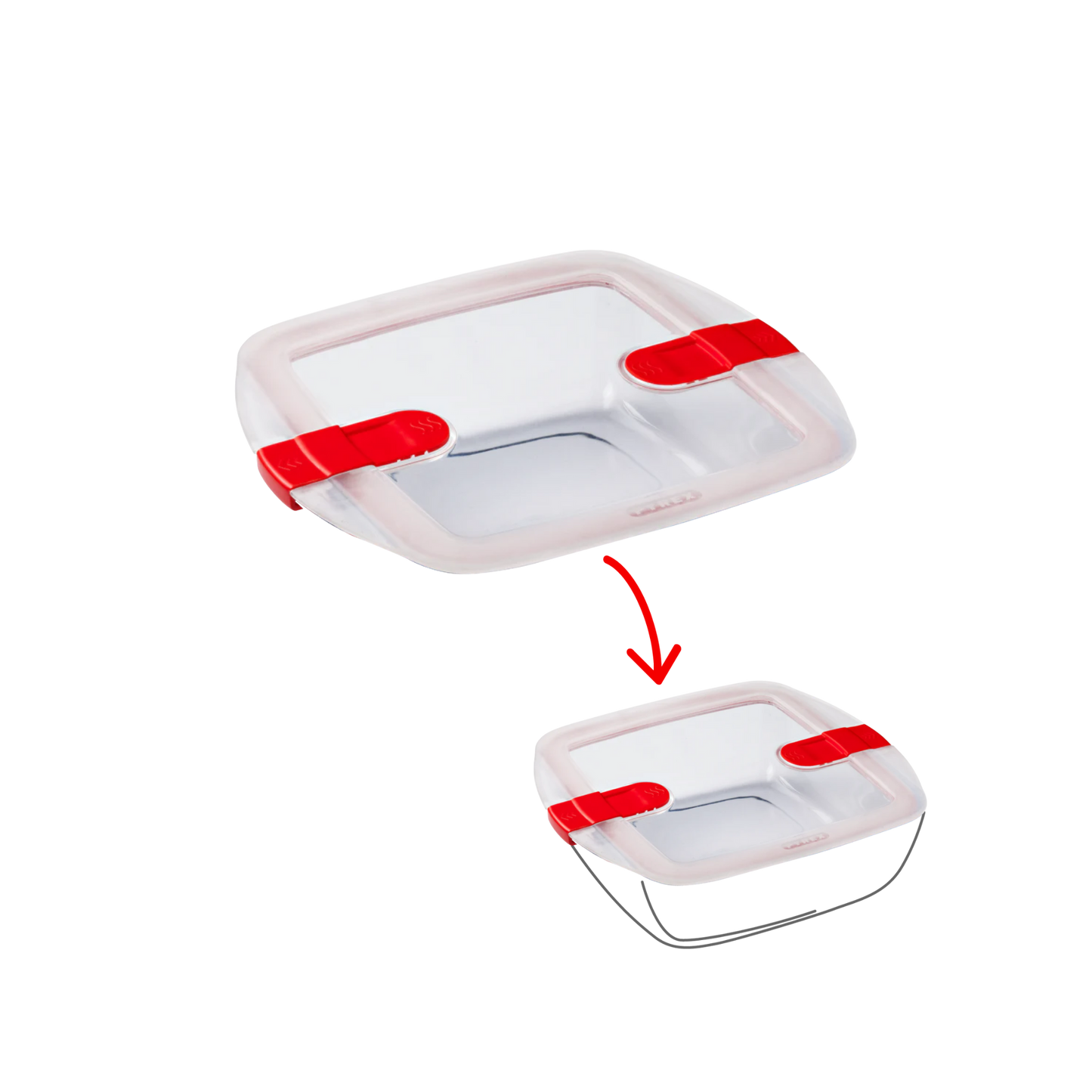 Cook Heat - Square replacement lid with steam valves