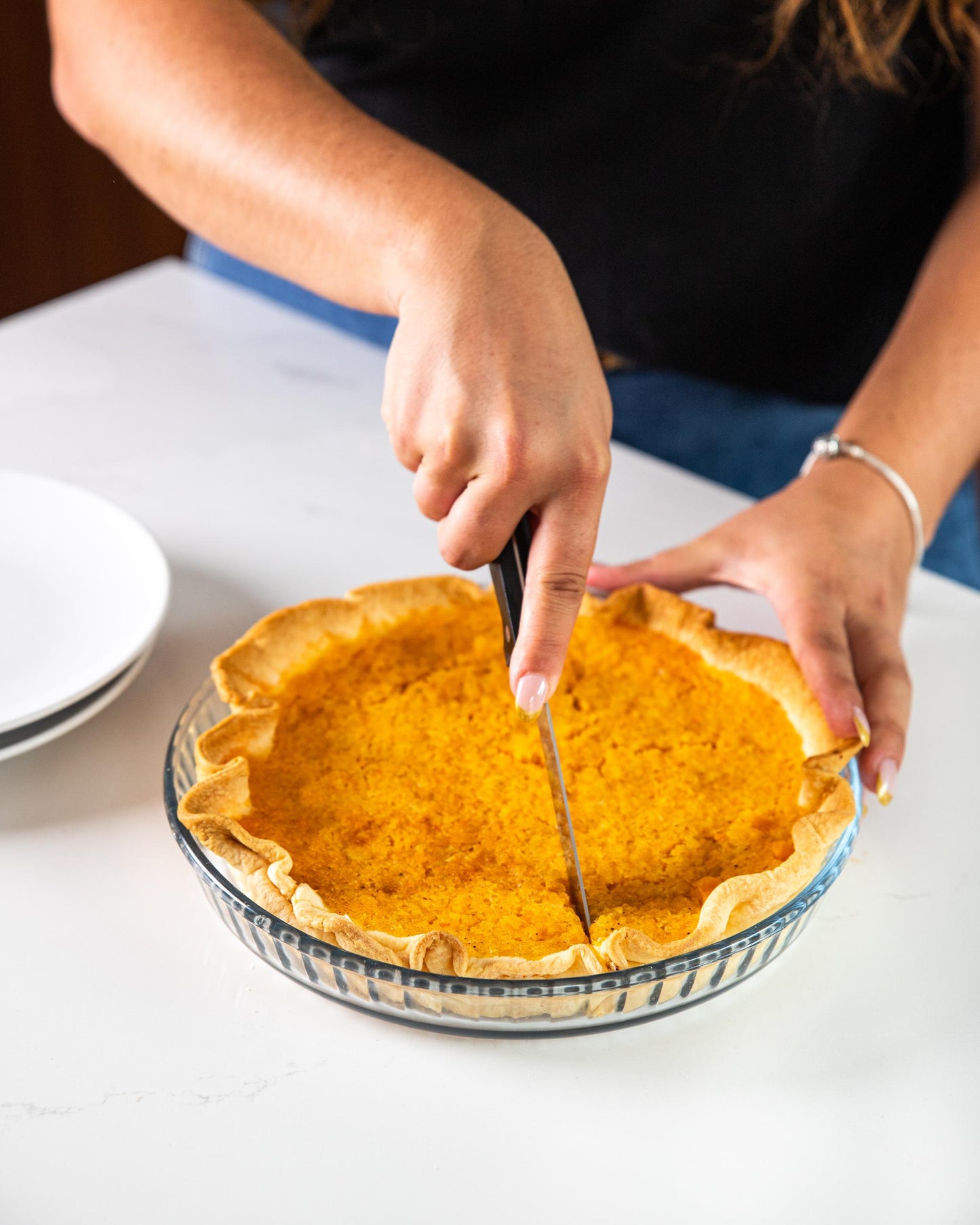 Glass tart mould