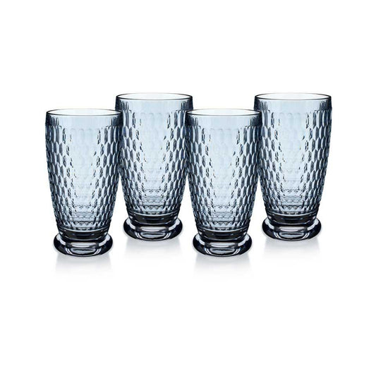 Boston Colored - Blue Highball / Beer Tumbler (Set of 4)