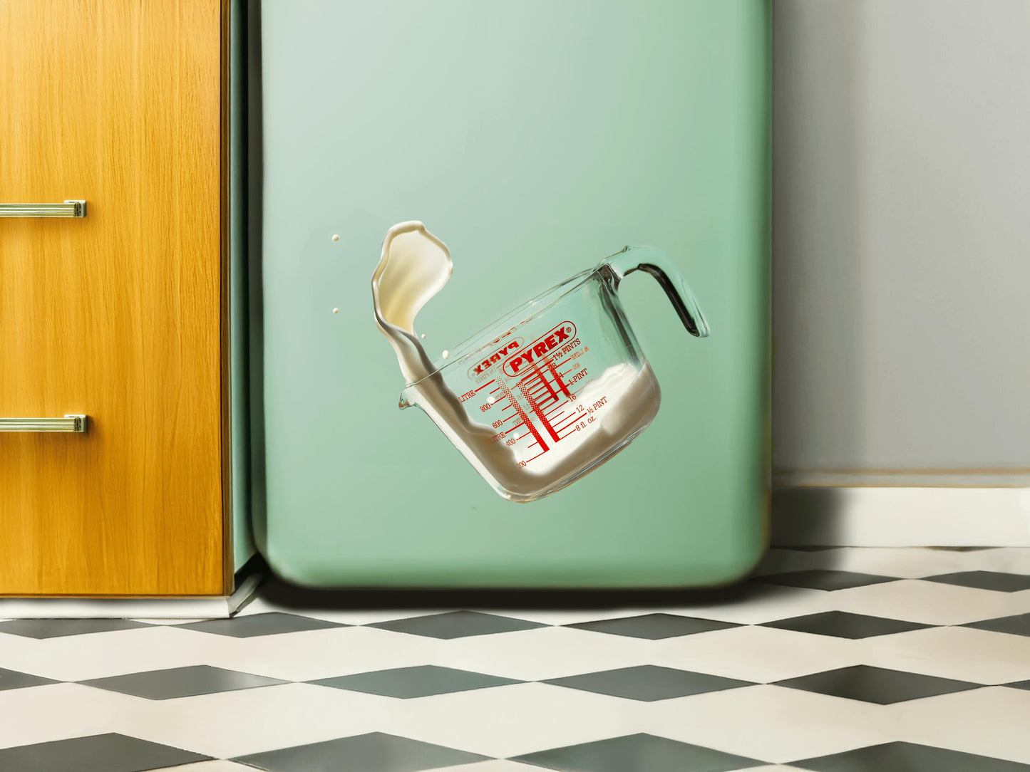 Set of 3 glass measuring jugs - Classic